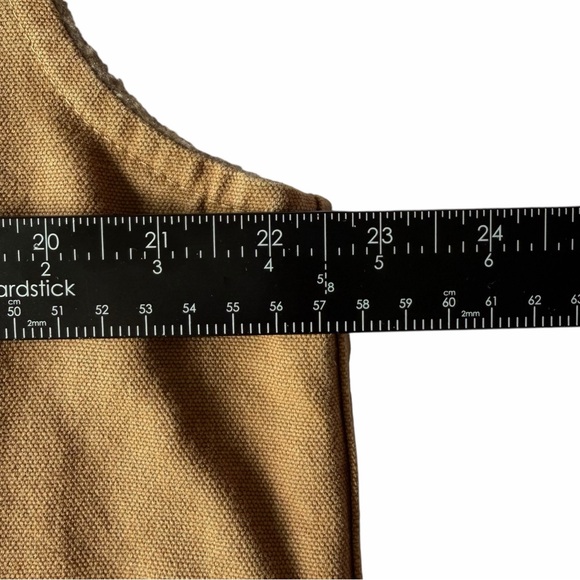 Carhartt Sherpa Lined Workwear Vest Size M Brown Zip Front Gorpcore - Picture 4 of 6